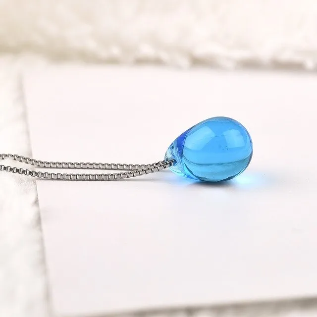 Save Ocean Animals Jewelry Necklace |  Mermaid Tear Necklace