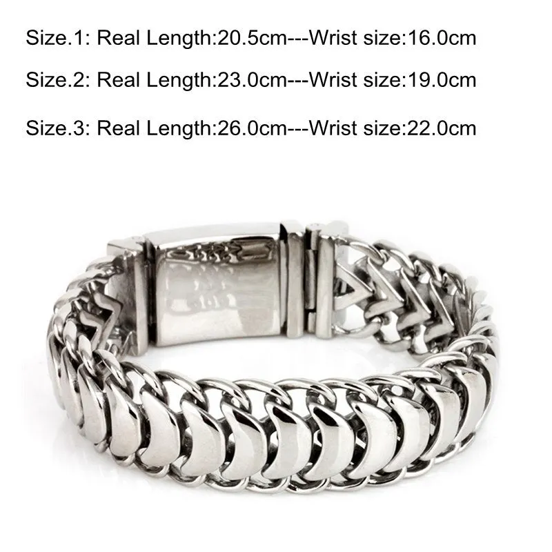 Shiny Bracelets Bike Chain Bracelets Fashion Male Accessories