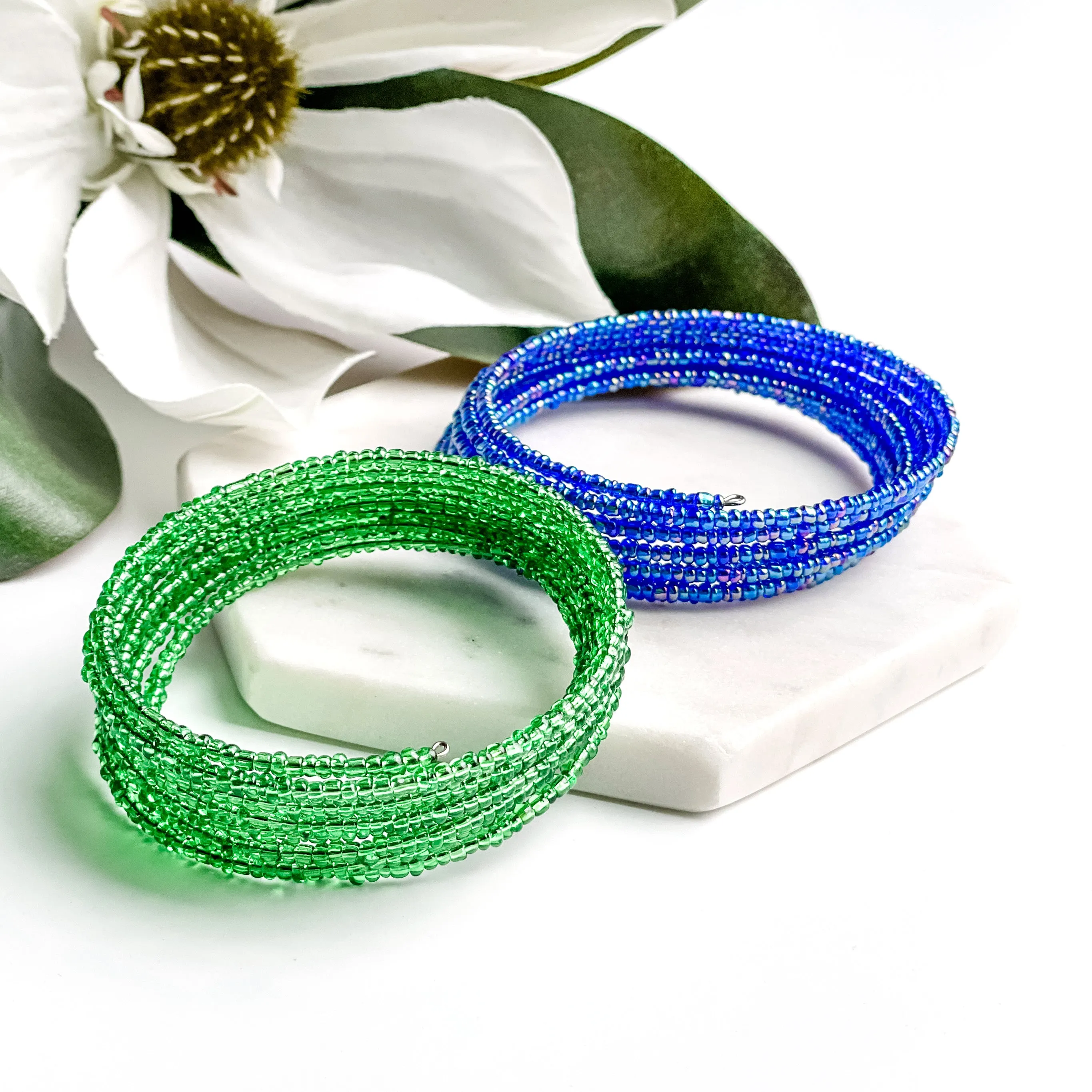 Shiny Twisted Bead Bracelet