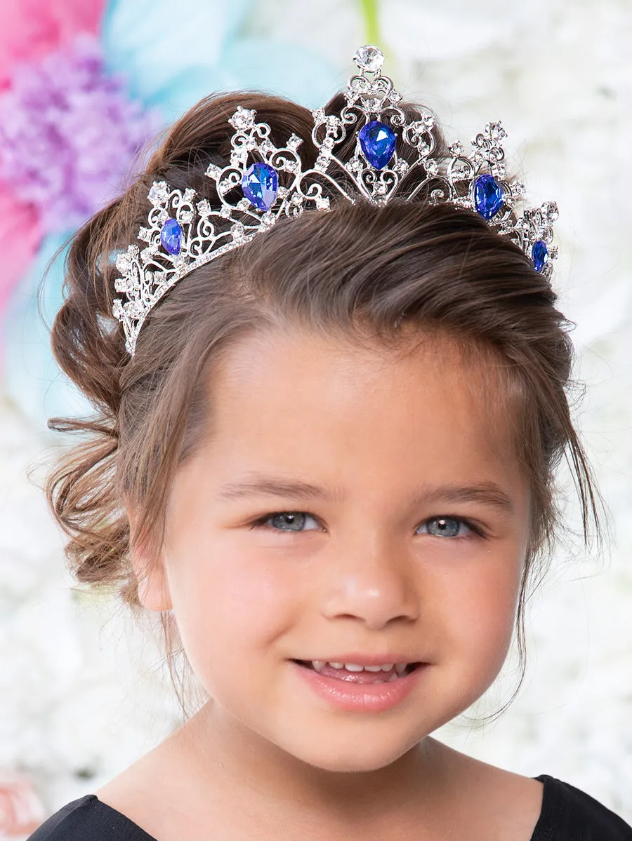 Silver And Blue Tiara