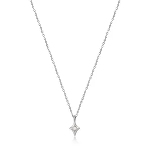 Silver Star Kyoto Opal Pendant Necklace