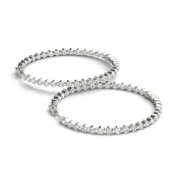 Single Prong Hoop Earring