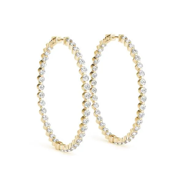 Single Prong Hoop Earring