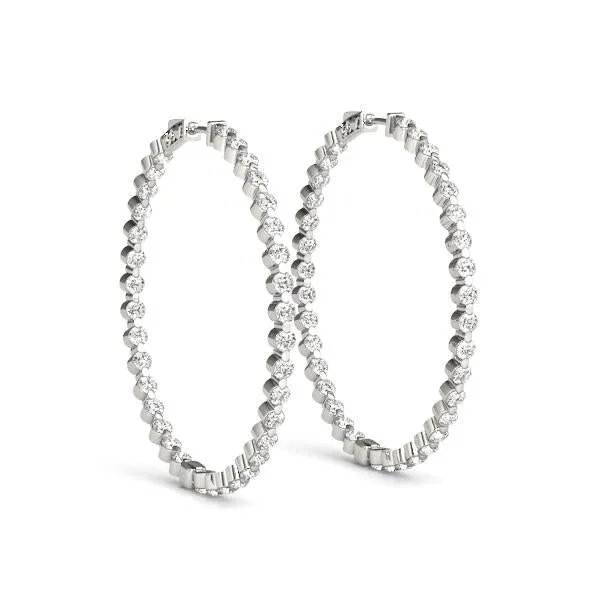 Single Prong Hoop Earring