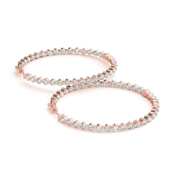 Single Prong Hoop Earring