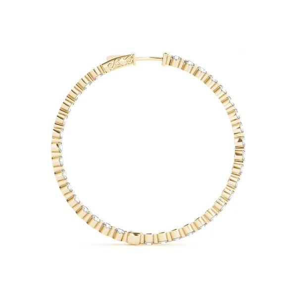 Single Prong Hoop Earring