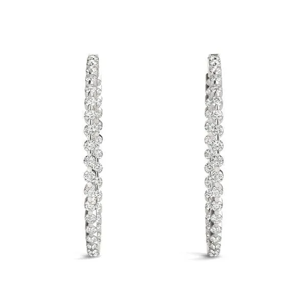 Single Prong Hoop Earring