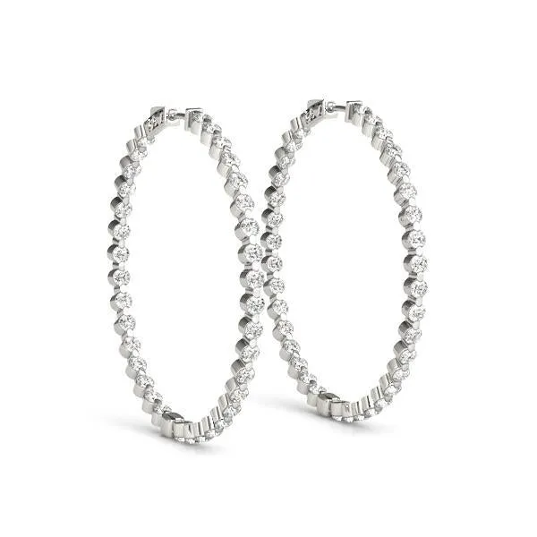 Single Prong Hoop Earring