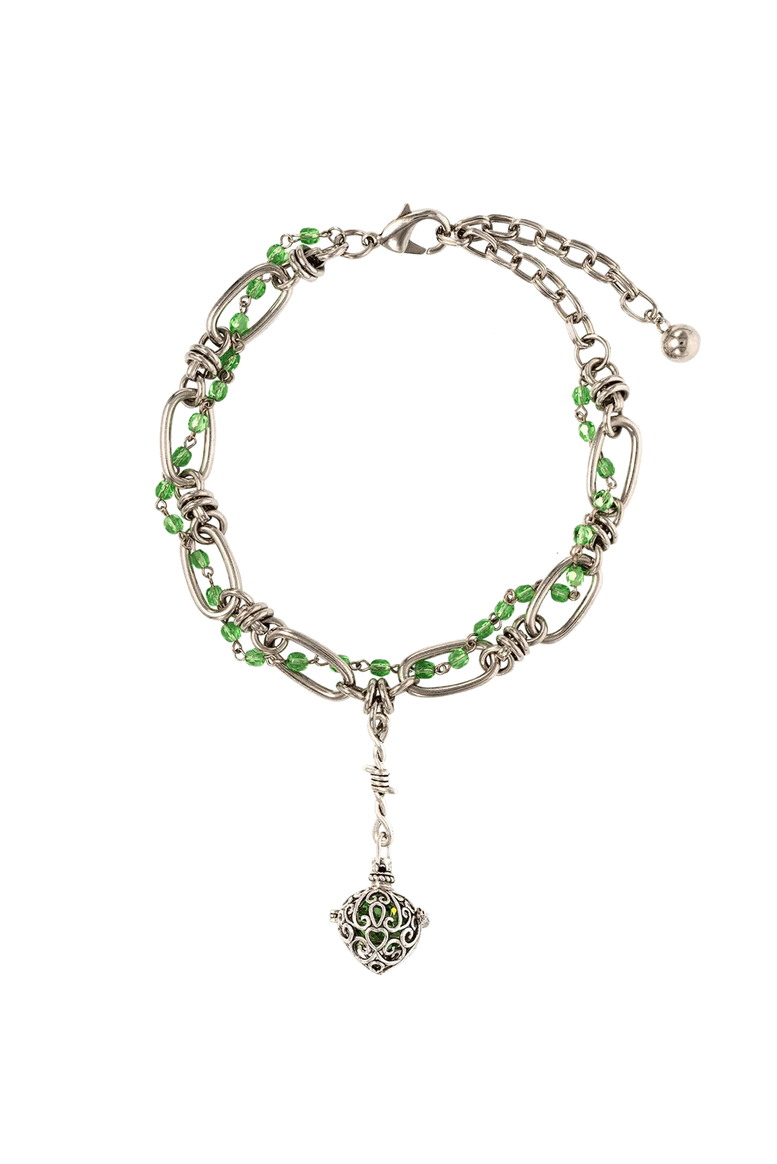 SIREN CRYSTAL LOCKET NECKLACE
