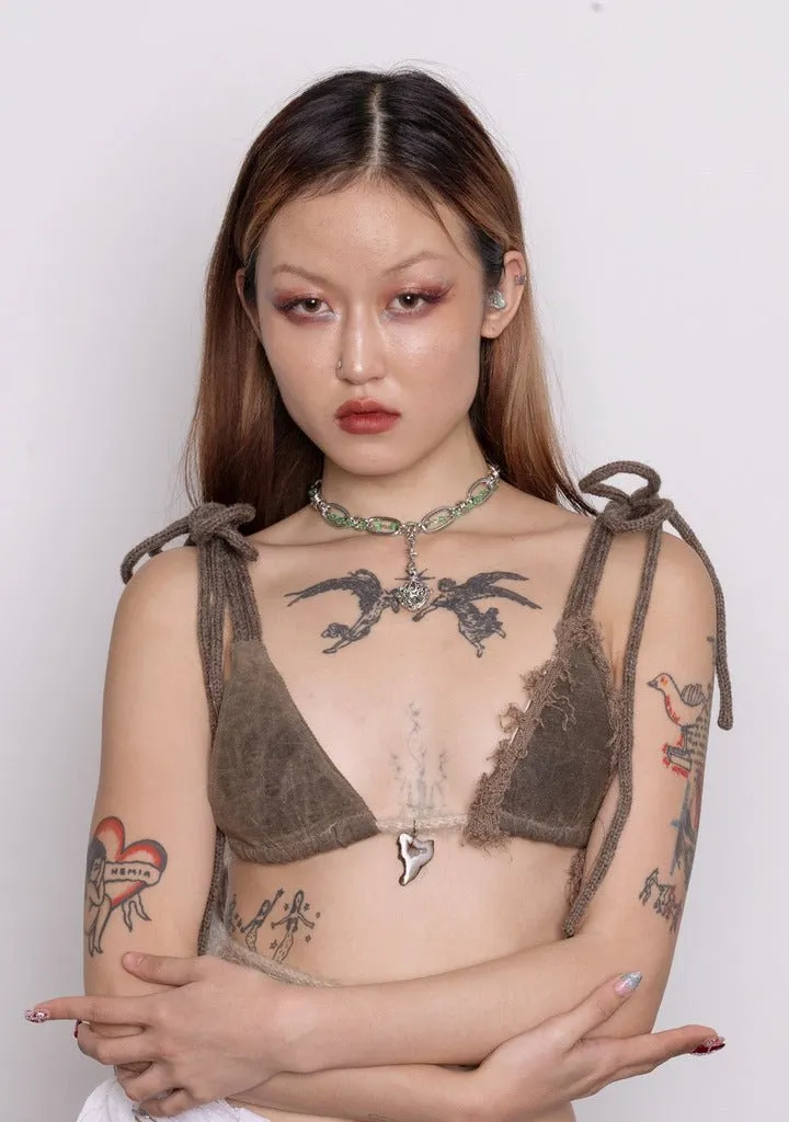 SIREN CRYSTAL LOCKET NECKLACE
