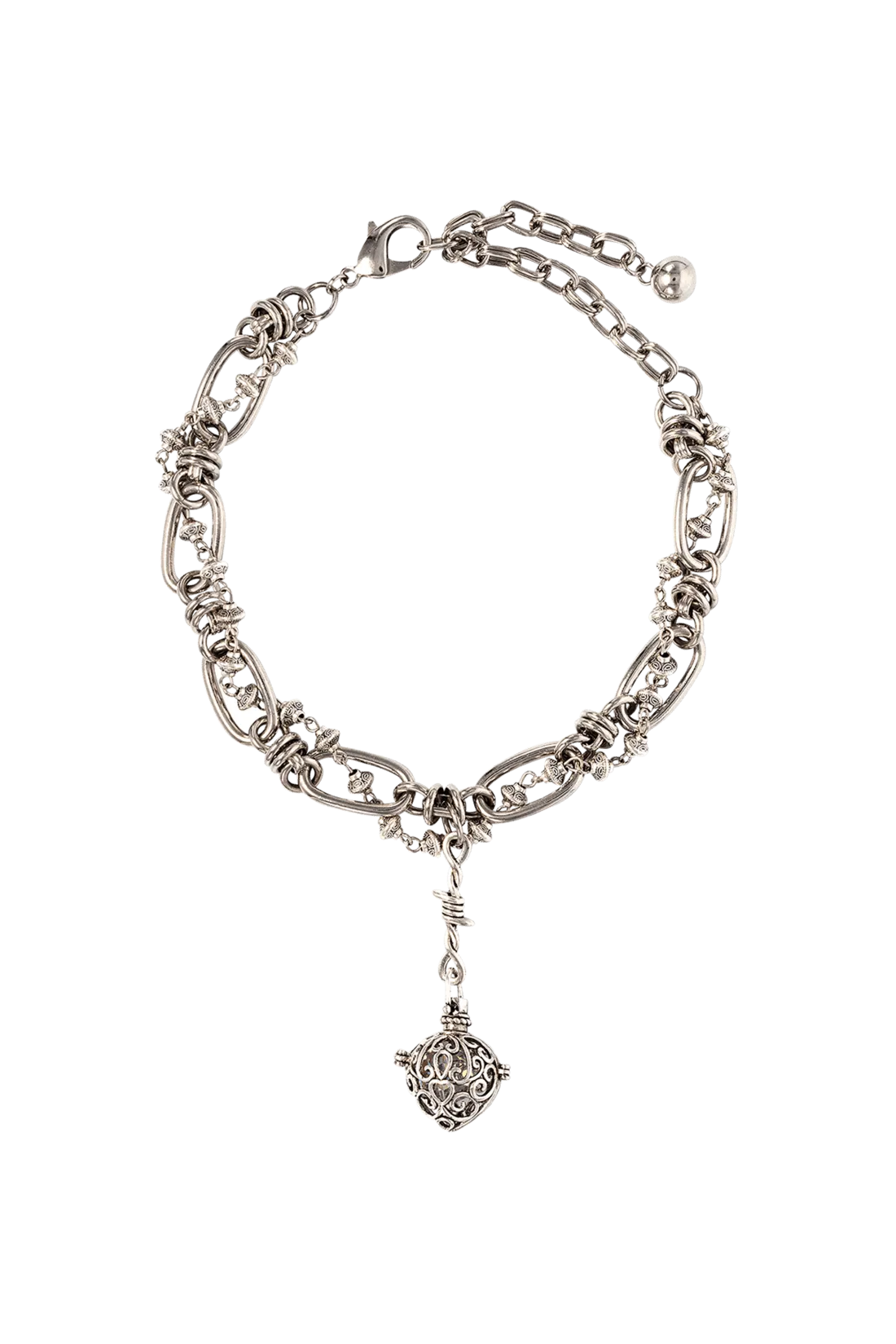 SIREN CRYSTAL LOCKET NECKLACE
