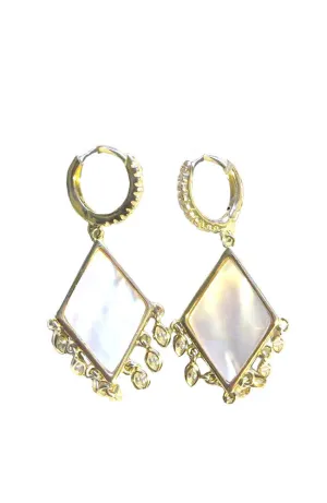Small Pave Hoop Mop Drops