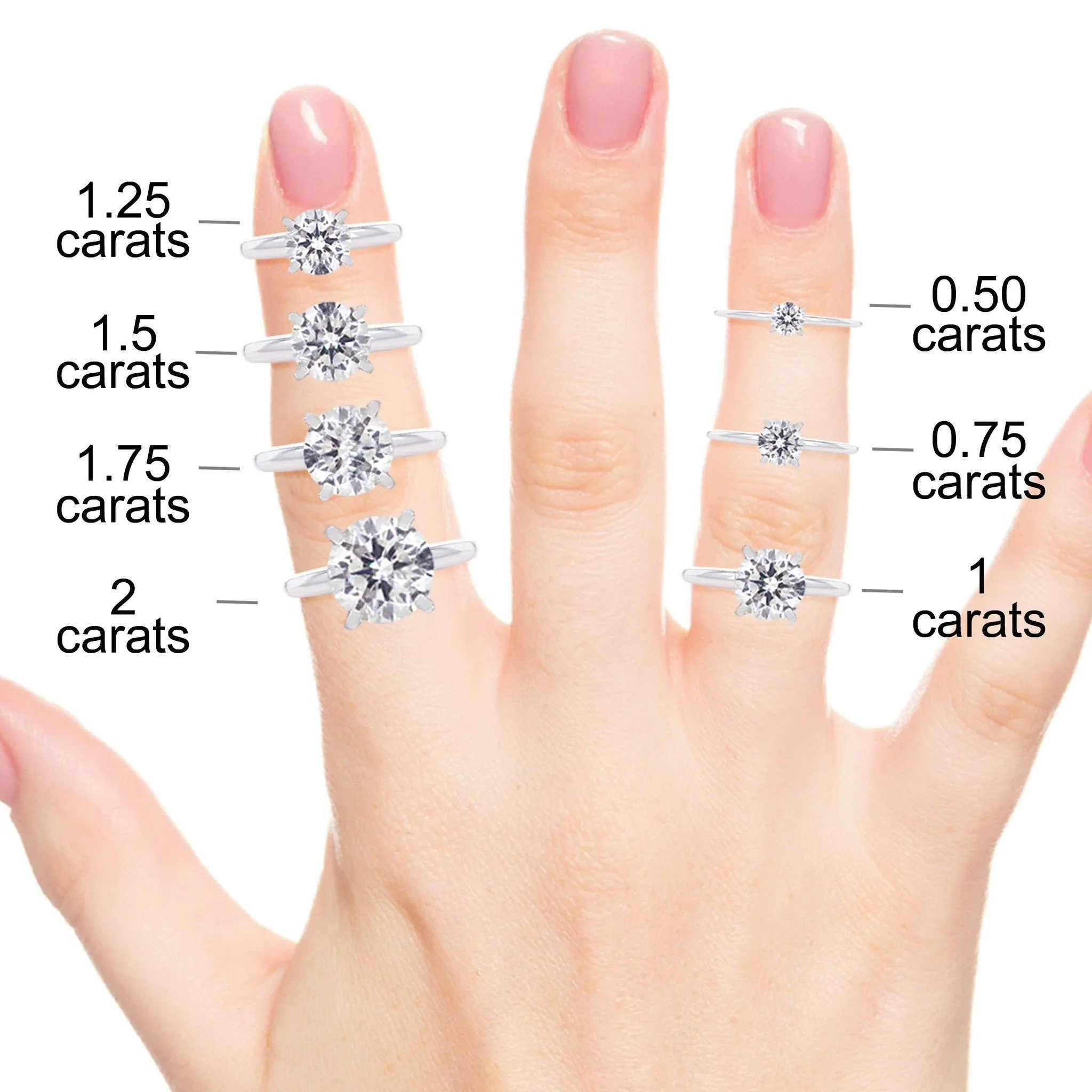 Solitaire Diamond Engagement Ring Carys 14K Rose Gold