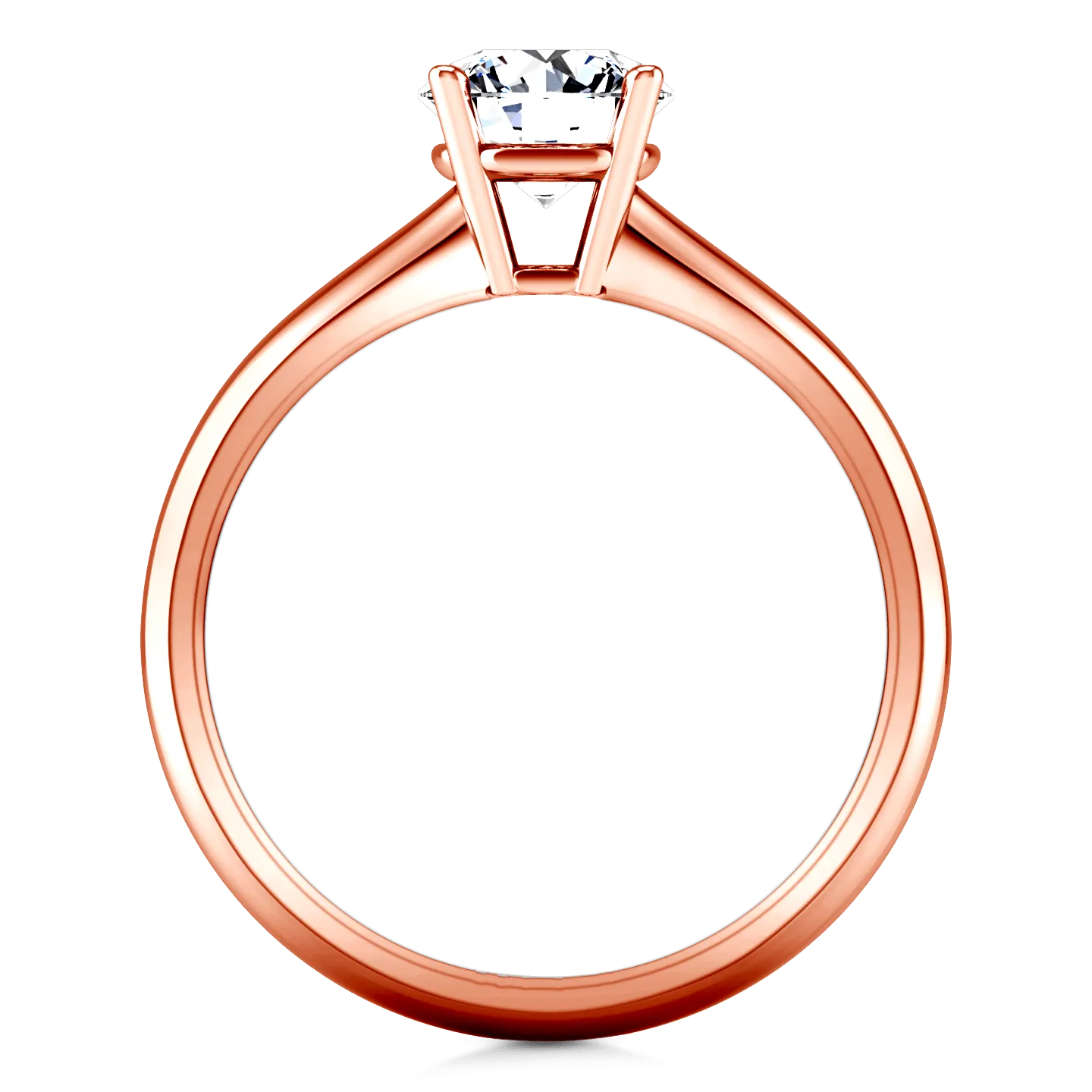 Solitaire Diamond Engagement Ring Carys 14K Rose Gold