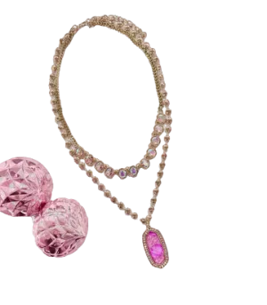 Southern Grace Women's Perfection Time Gold Two Strand Necklace