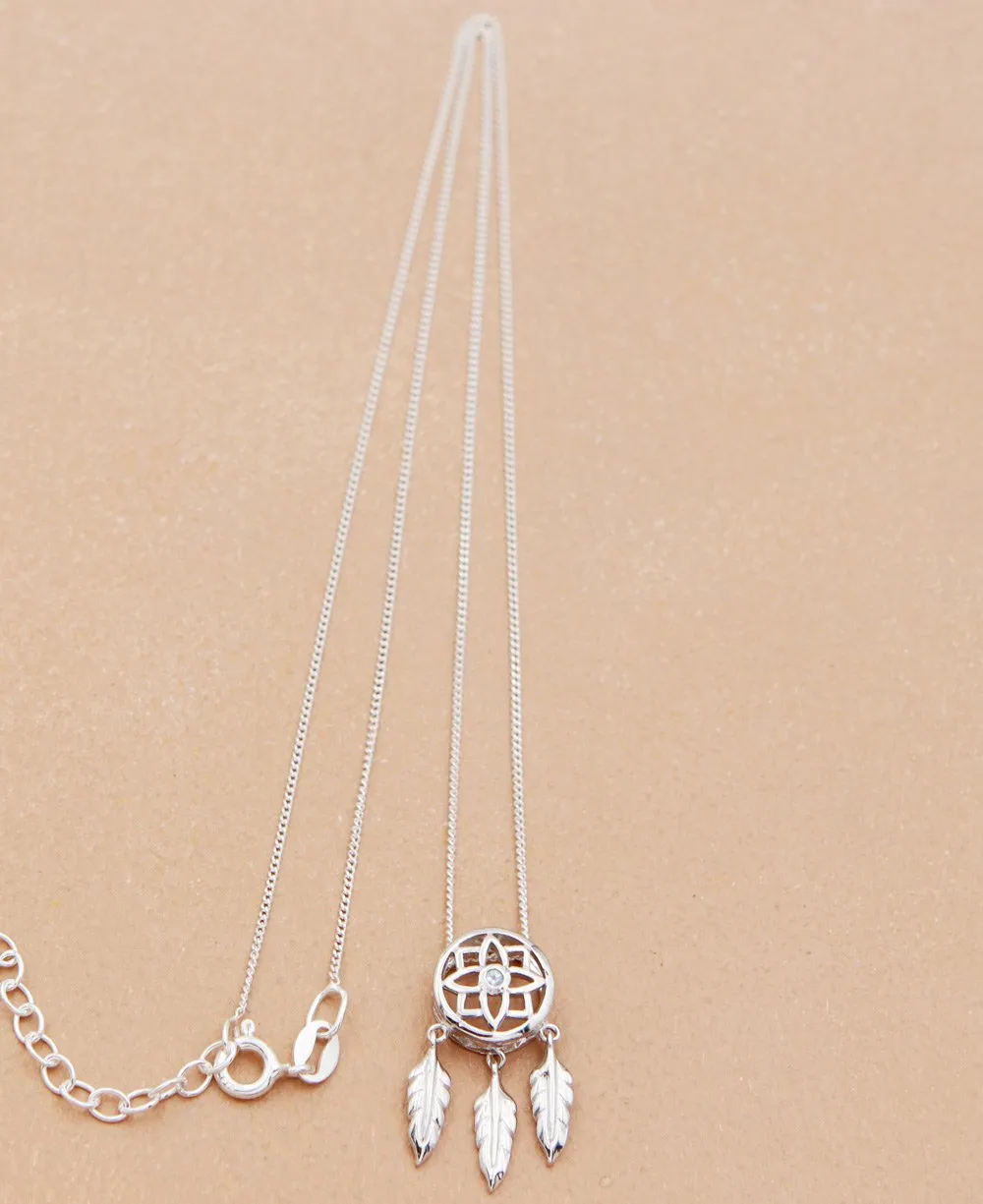 Sparkling Dreamcatcher Necklace
