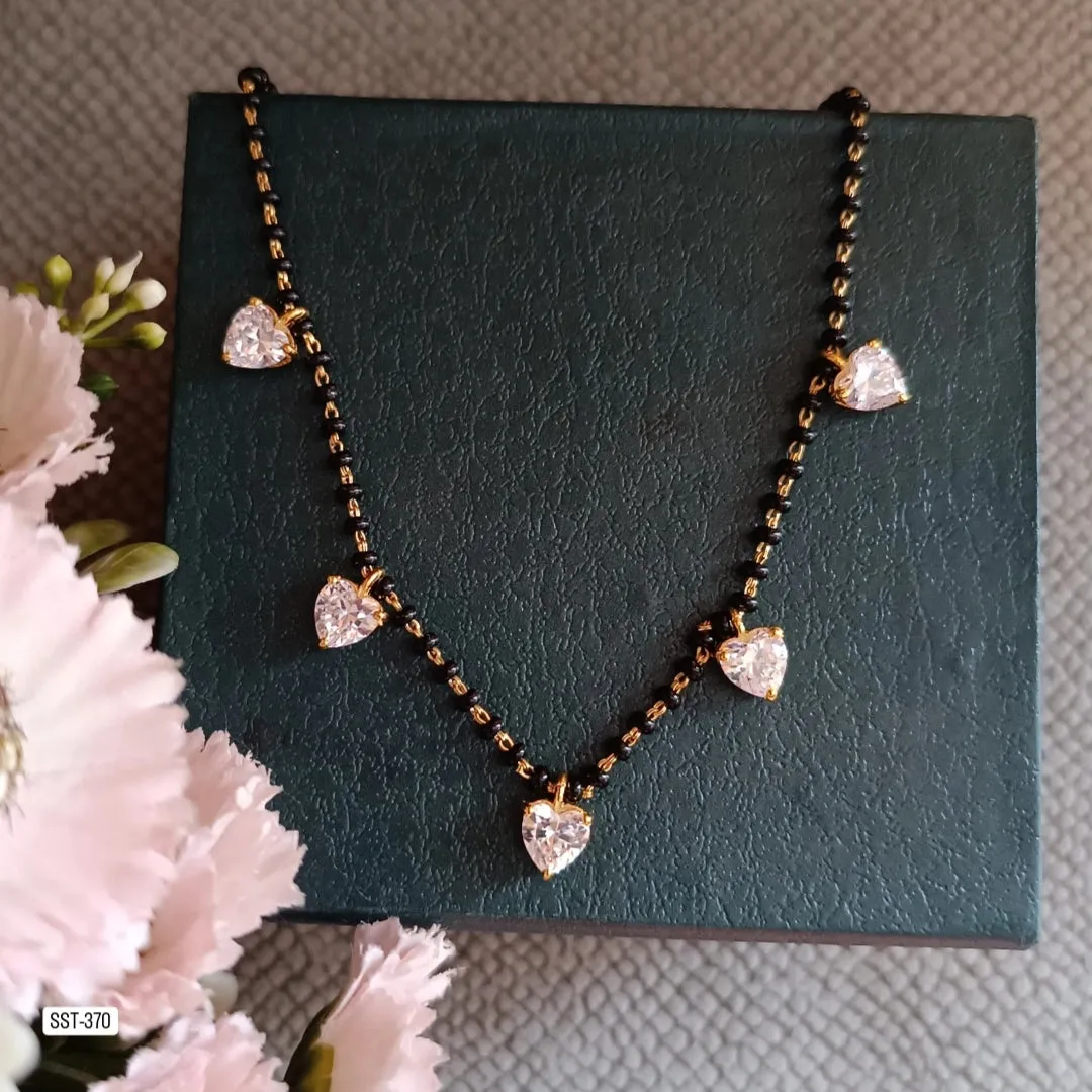 SST 370 | HEART-SHAPED PENDANT MANGALSUTRA