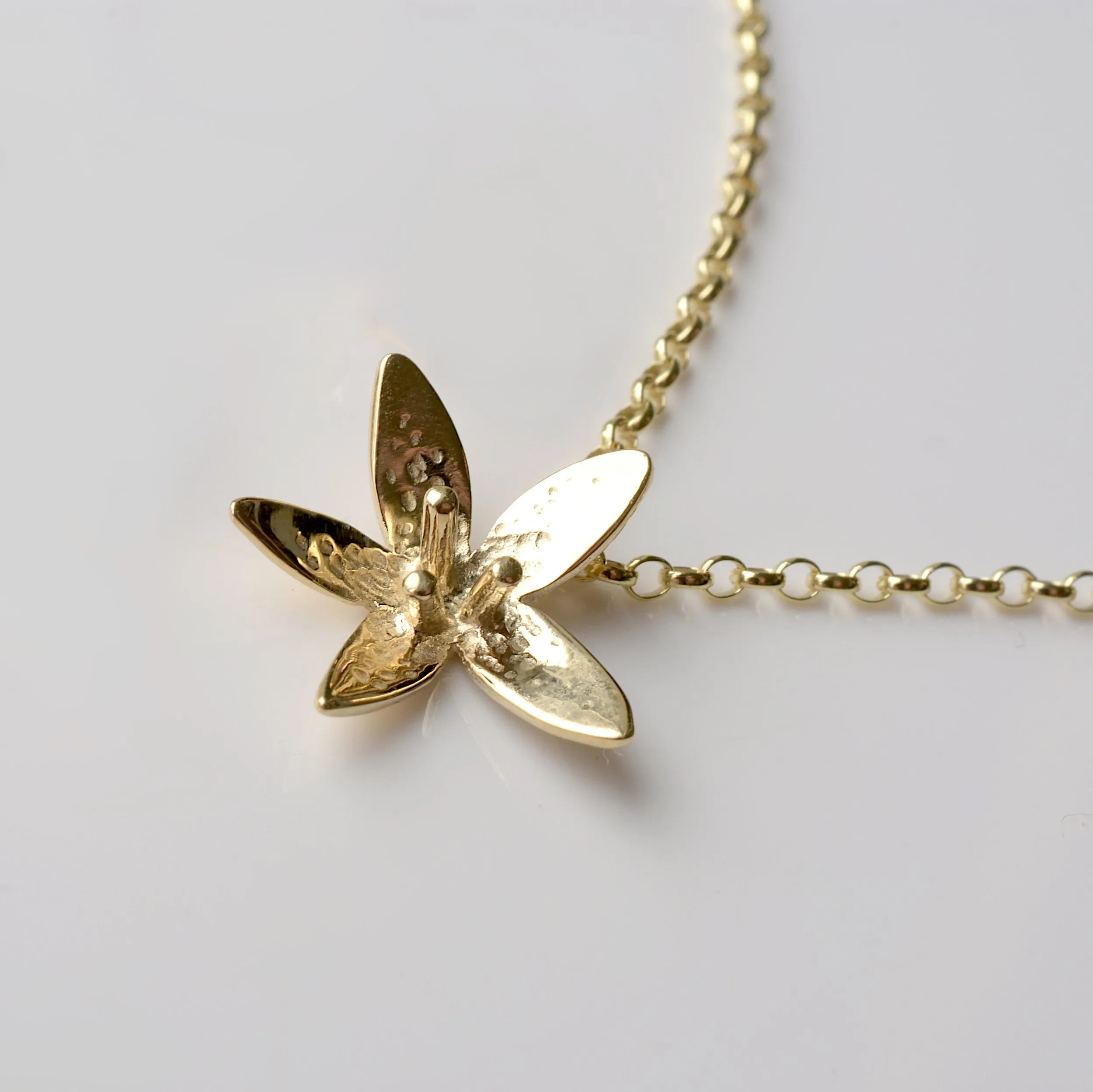 Star Flower | 9ct Solid Gold Pendant Small