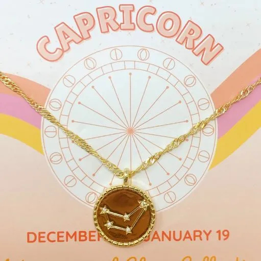 Starry Eyed Zodiac Constellation Necklace