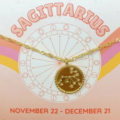 Starry Eyed Zodiac Constellation Necklace