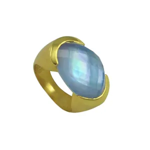 Stately Tanzanite Blue Ring
