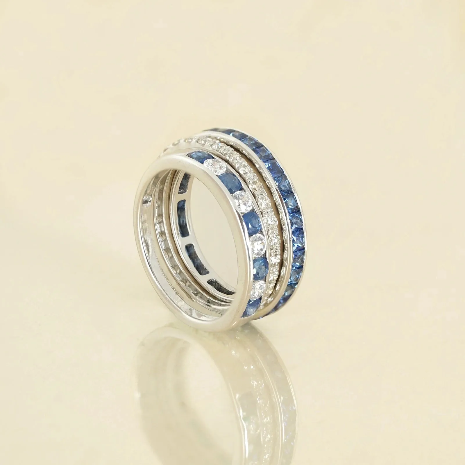 Stella Blue Sapphire Ring Set