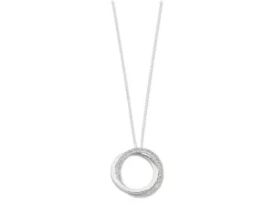 Sterling Silver Double Circle Necklace