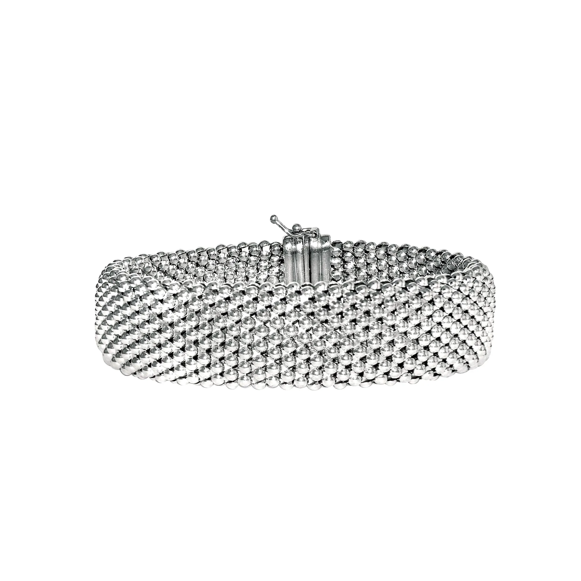 Sterling Silver Mesh Style Women's Bracelet, 7.5