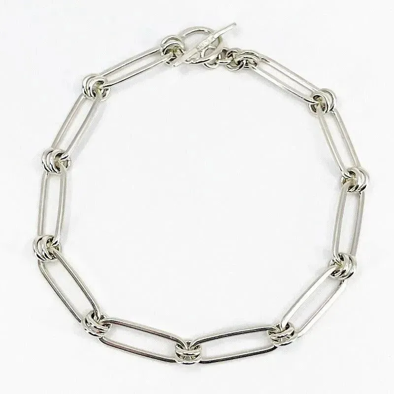 Sterling Silver Oval Link Bracelet
