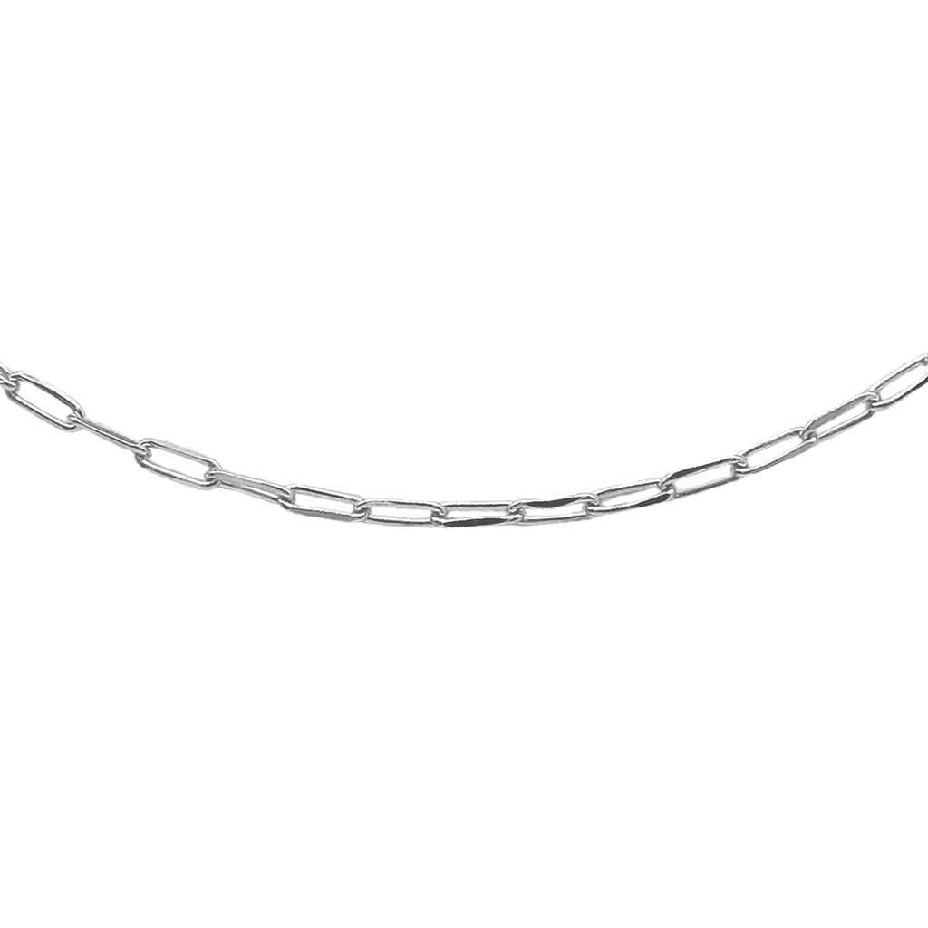 Sterling Silver Paperclip Chain Necklace