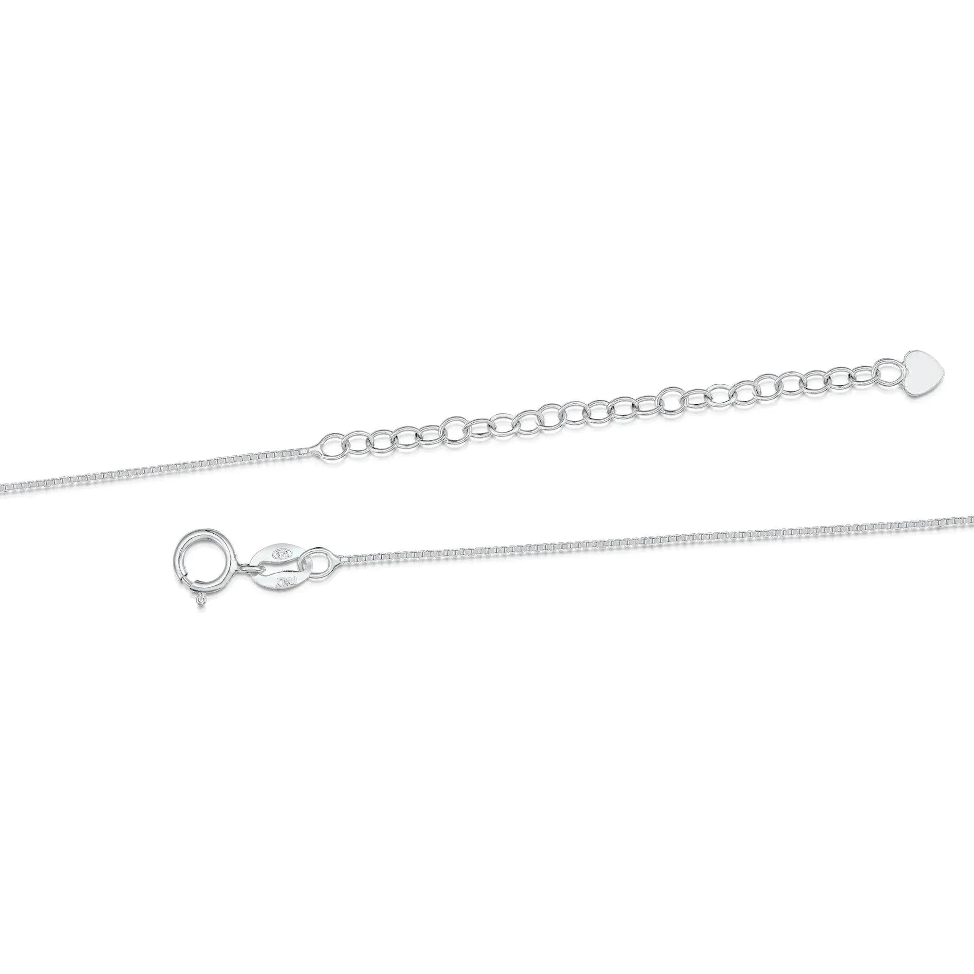 Sterling Silver Teardrop Necklace with Real Flowers - Shrieking Violet®