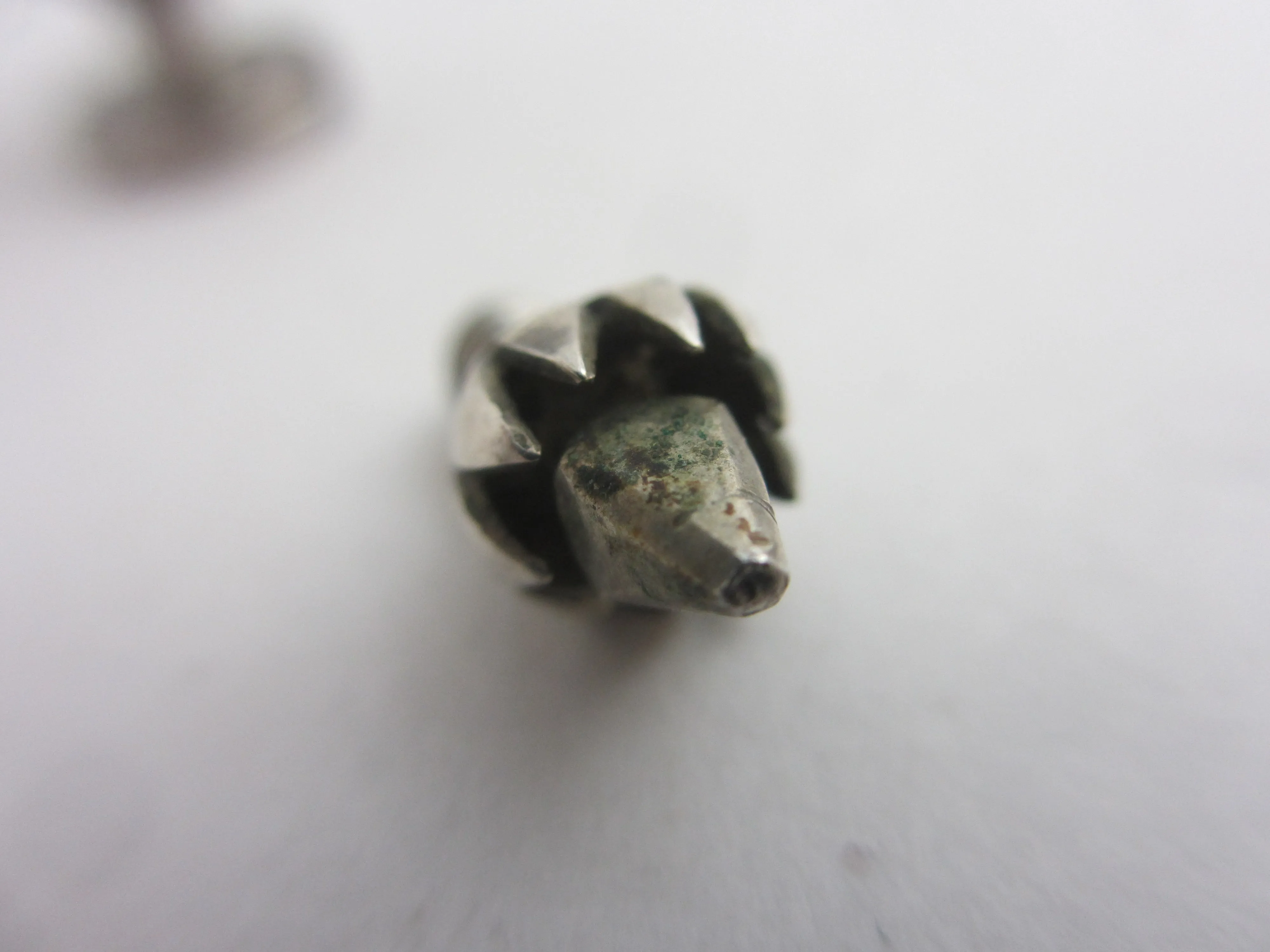 Sterling Silver Urn or Vase Scent Bottle Pendant Vintage Art Deco