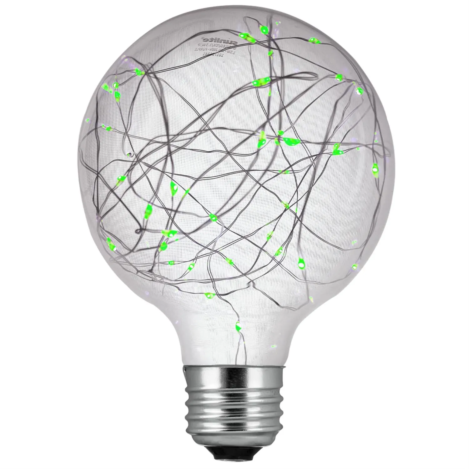Sunlite  81181-SU - G30/LED/DX/1.5W/G G30 Globe String Decorative Light Bulb, Green