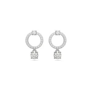 Swarovski Rhodium Plated Attract Hoop Earrings