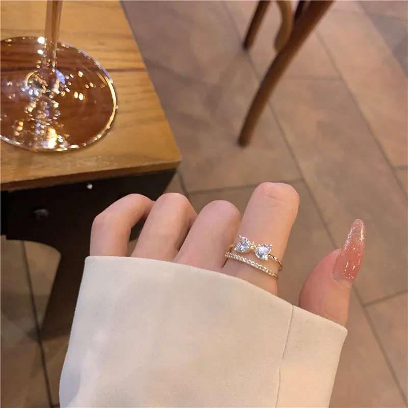 The Theresa Crystal Ribbon Ring