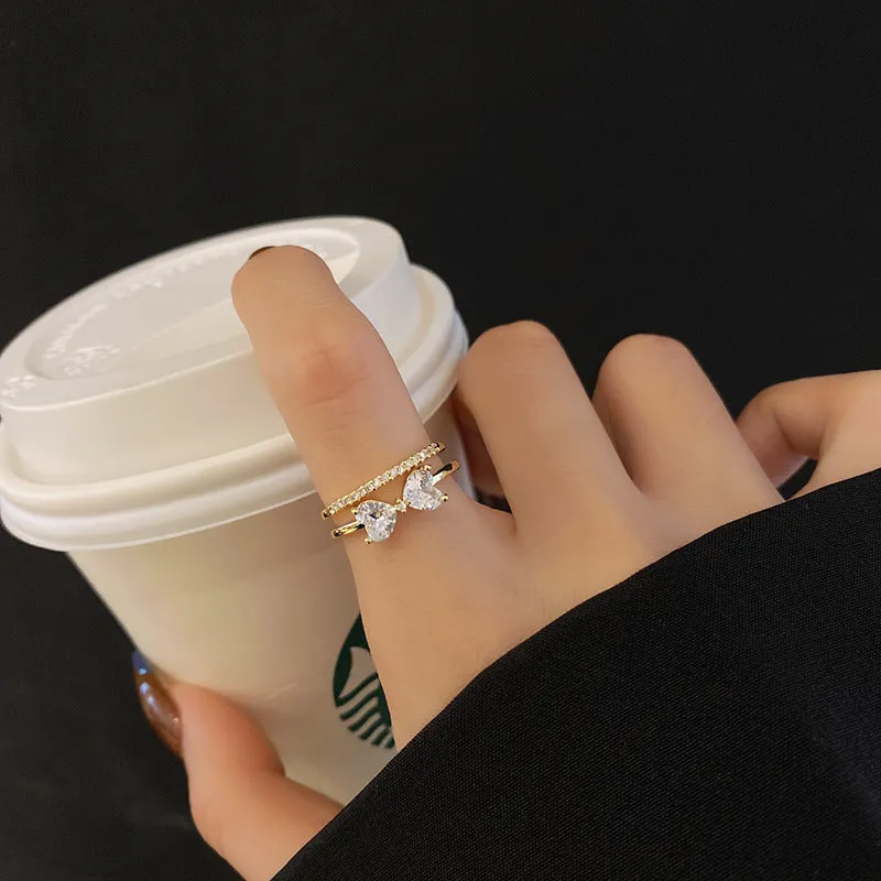 The Theresa Crystal Ribbon Ring