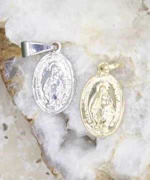 Tiny Gold Filled Miraculous Medal Pendant