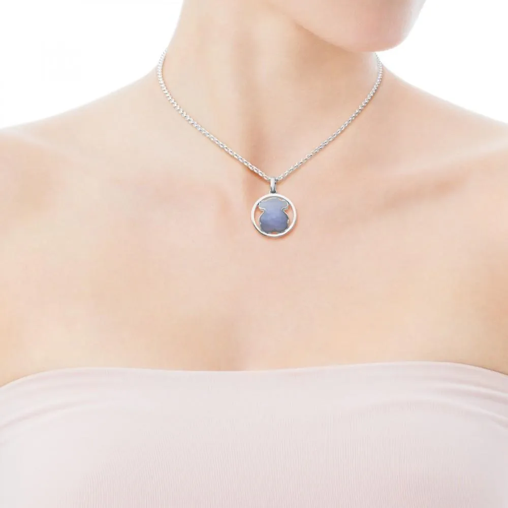 Tous Silver Camille Pendant with Chalcedony 712164580