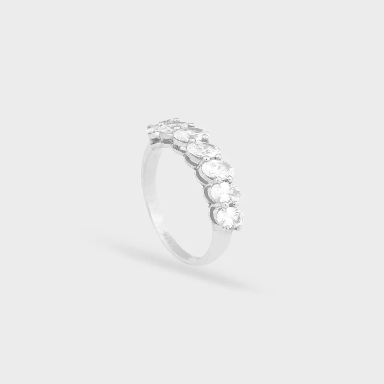 Tumbling Oval Band - 930 Recycled Silver