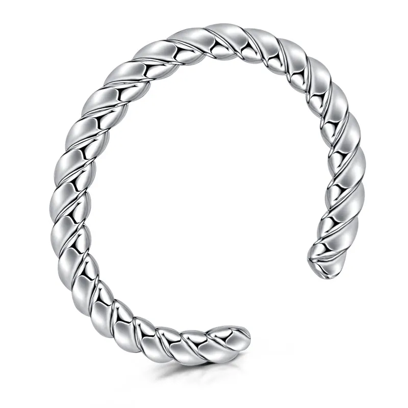 Twist single-layer foot ring