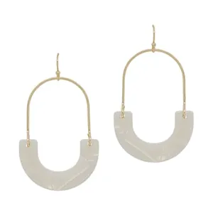 U Shape Hoop Earrings