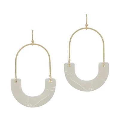 U Shape Hoop Earrings