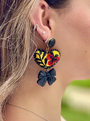 Velveta Embroidered Earrings