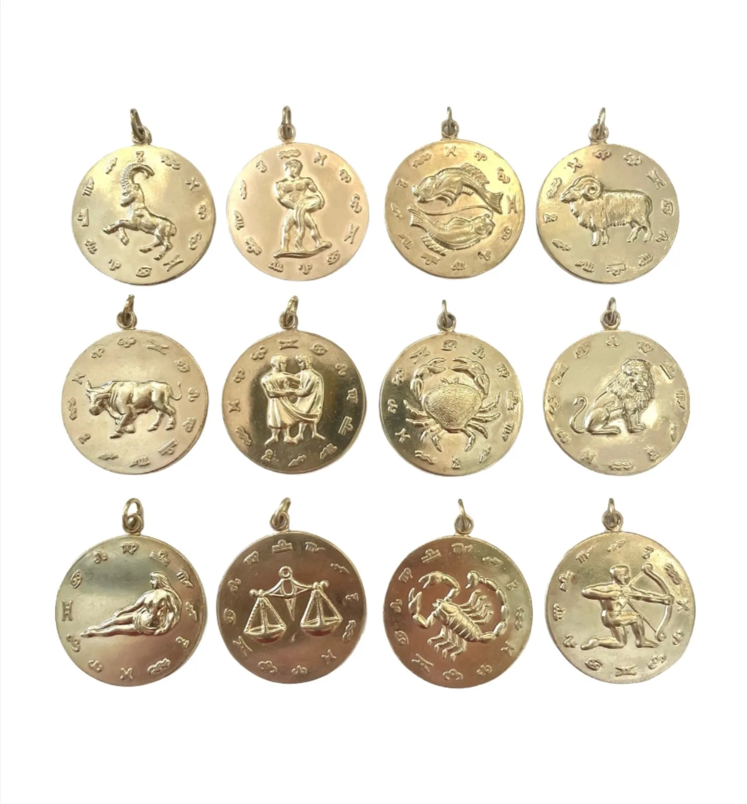 Vintage 32mm Zodiac Medallion