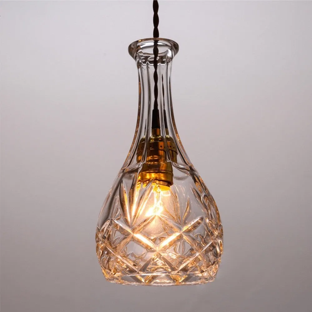 Vintage Bottle Pendant Light