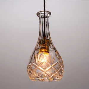 Vintage Bottle Pendant Light