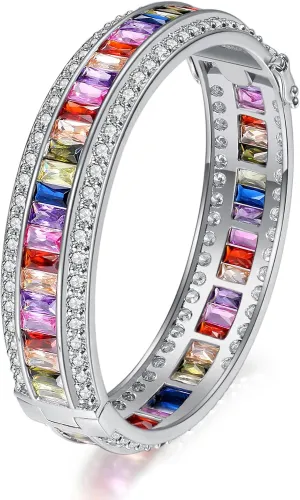 Women Amethyst Bracelets Garnet Ruby Blue Sapphire Tennis Bracelet Bridal Girl Girlfriend Jewelry