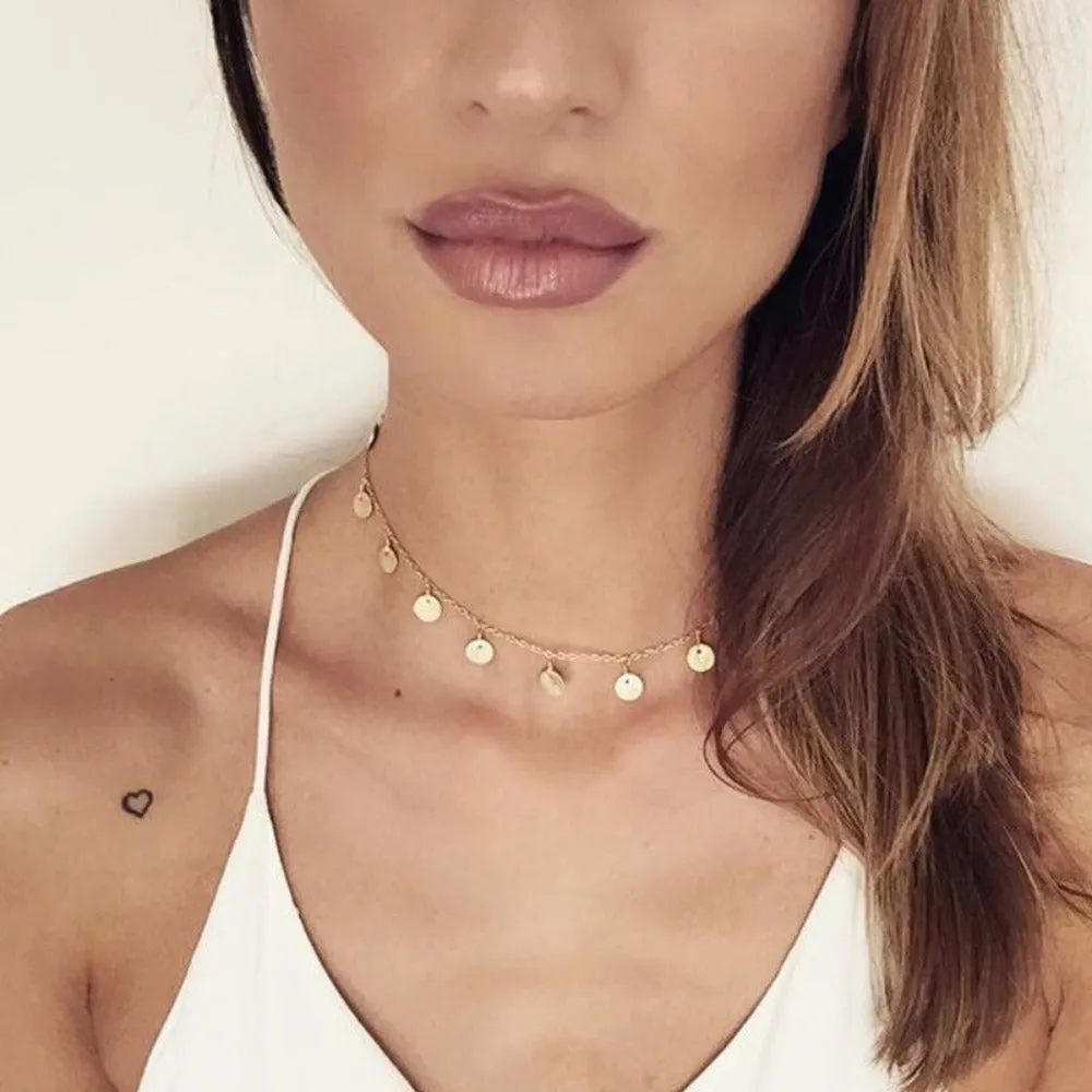 women's necklaces bohoo pendants charming multilayer collar necklace ✈️ free.shipping