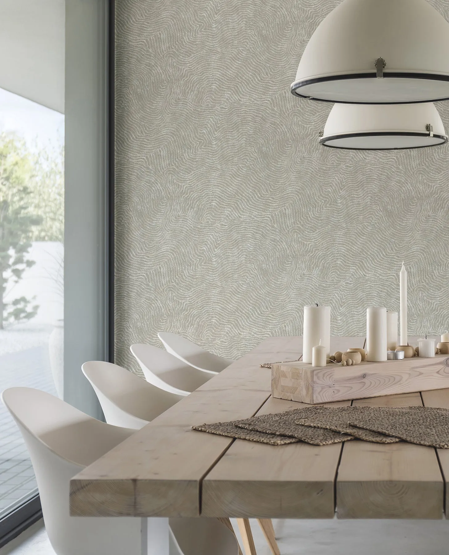 York OI0715 Modern Wood Grey Wallpaper