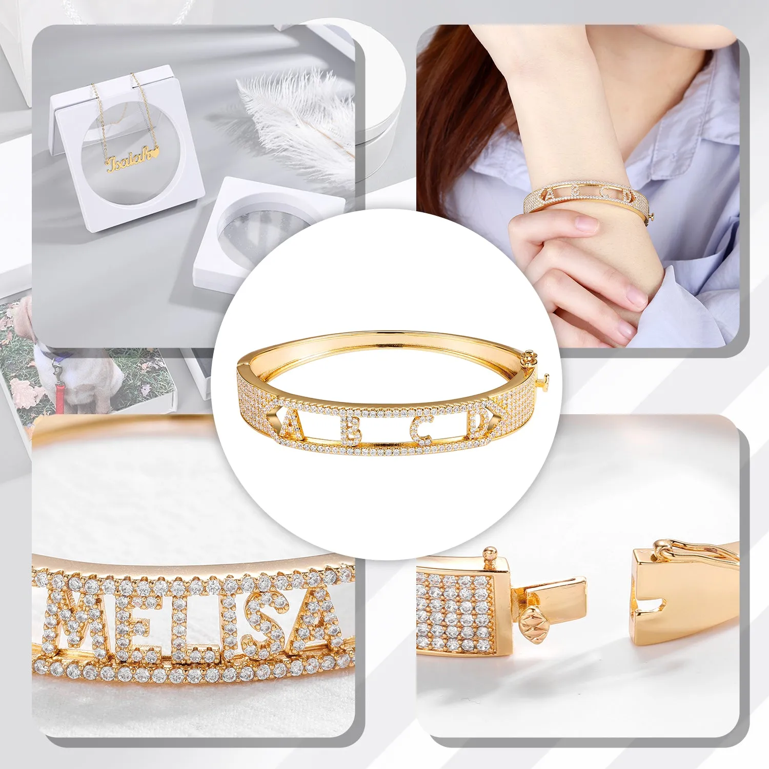 Zirconia  Name Bracelet QB335